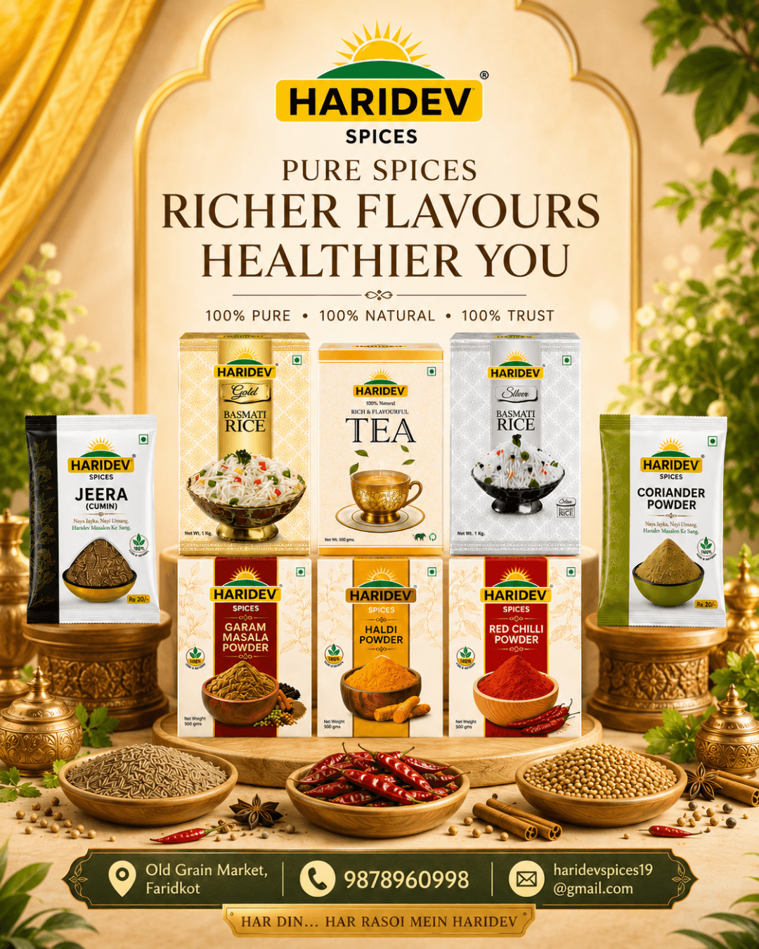 TR Global packaged product lineup