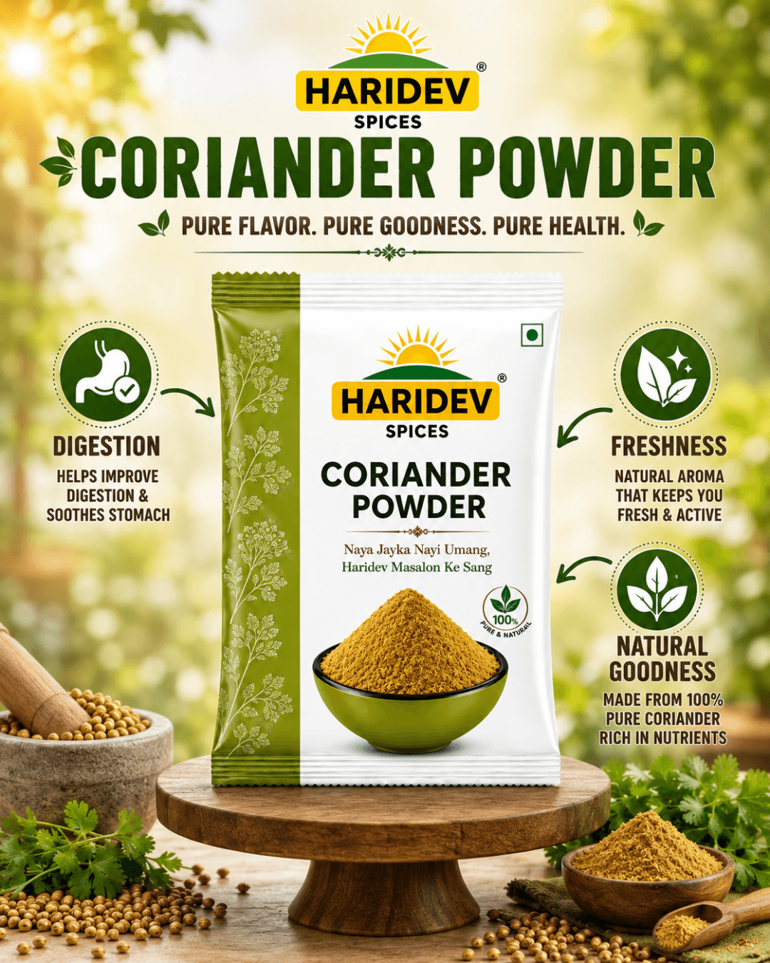 TR Global coriander powder retail pack