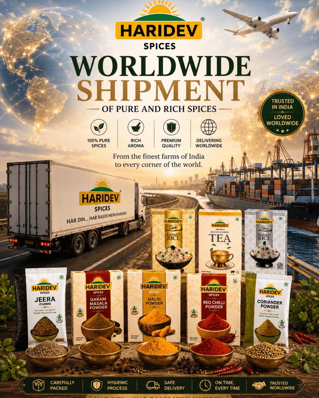TR Global rice and spices range